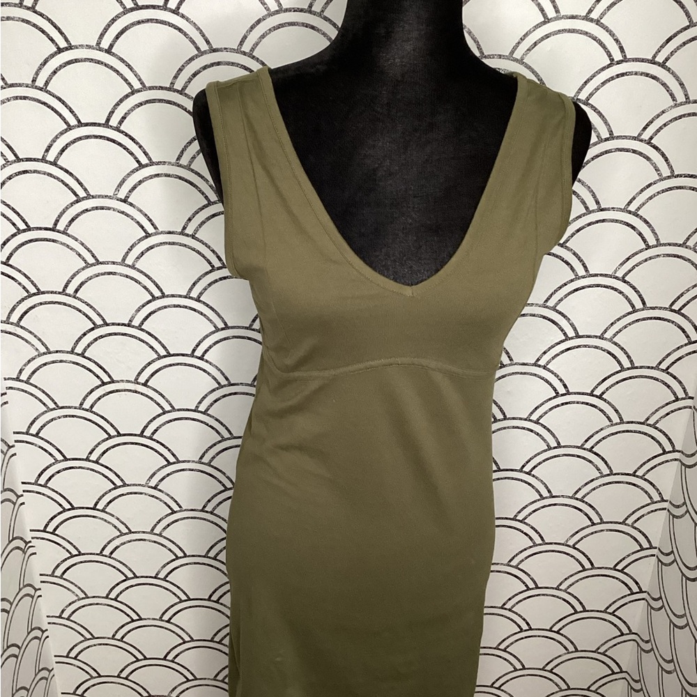 Vero Moda Olive Green Sleeveless Dress – Size Small